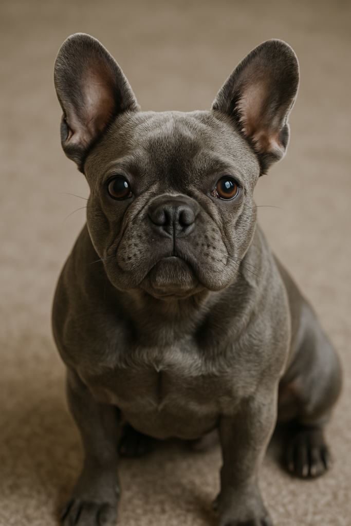 Grey French Bulldog
