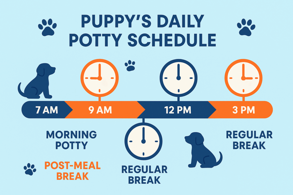 Consistent Potty Training Puppy Schedule photo